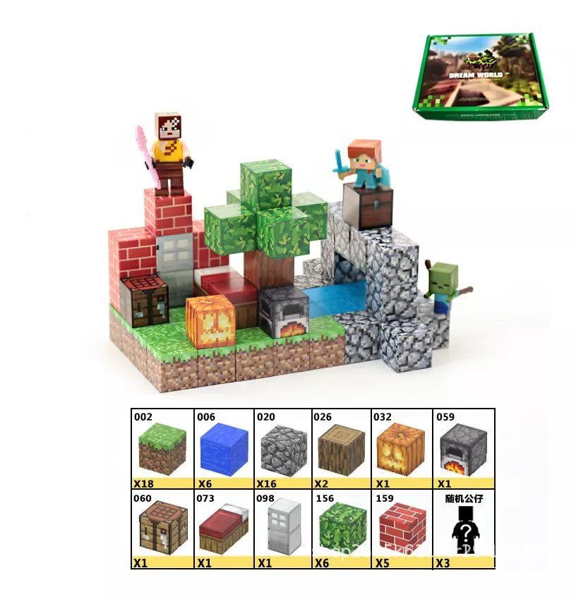 Конструктор магнітний "Майнкрафт/Minecraft", 58 дет фото 1 Конструктор магнітний "Майнкрафт/Minecraft", 58 дет фото 1