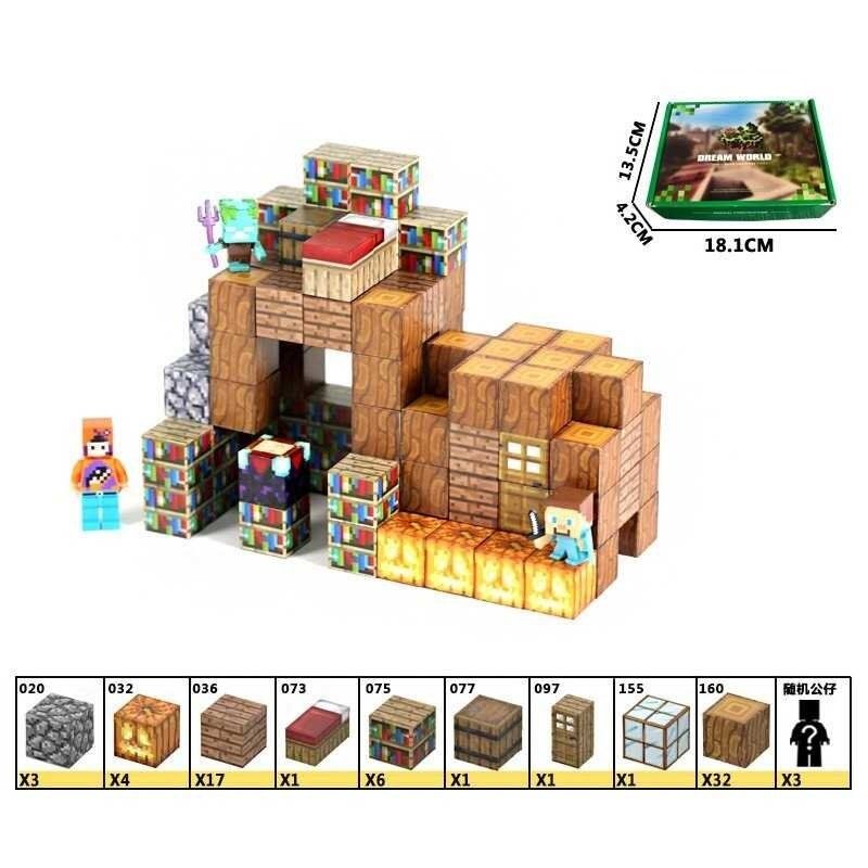 Конструктор магнитный "Майнкрафт/Minecraft", 68 дет фото 1 Конструктор магнитный "Майнкрафт/Minecraft", 68 дет фото 1