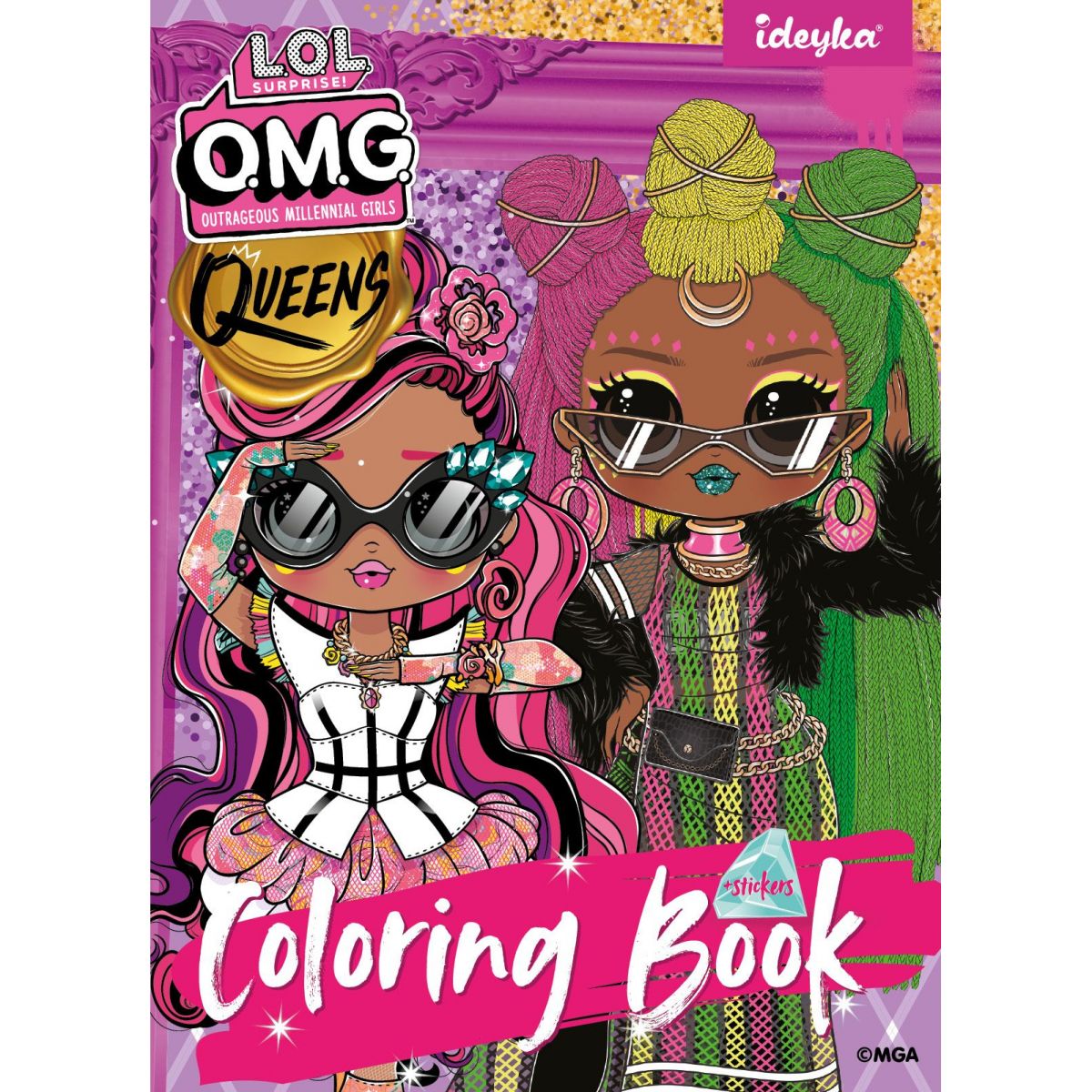 Книжка-розмальовка зі стікерами "L. O. L O. M. G. Queens3" фото 1 Книжка-розмальовка зі стікерами "L. O. L O. M. G. Queens3" фото 1