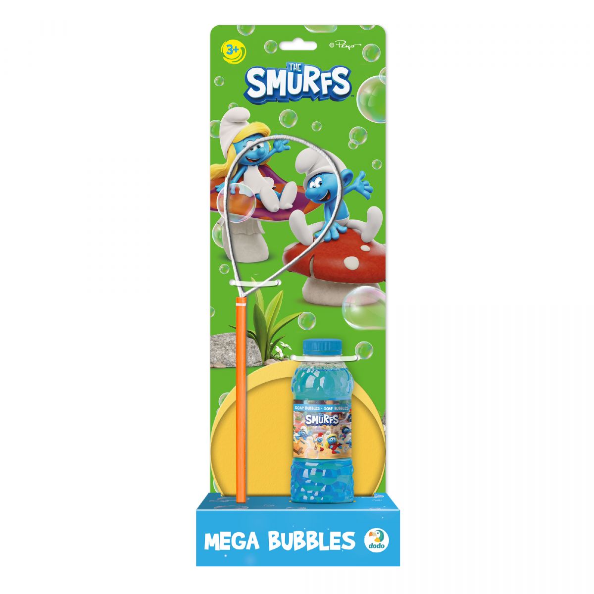 Бульбашки мильні "Mega Bubbles з тарілкою. The Smurfs". Об’єм 450 мл фото 1 Бульбашки мильні "Mega Bubbles з тарілкою. The Smurfs". Об’єм 450 мл фото 1