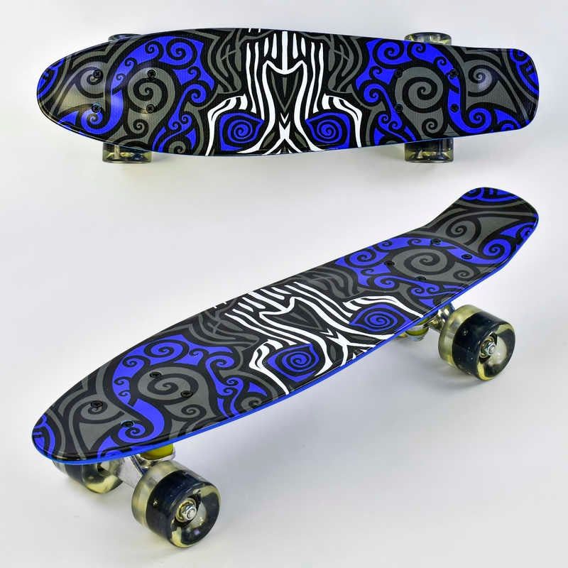 Скейт "Best Board", дошка = 55см, колеса PU, світло, d = 6см фото 1 Скейт "Best Board", дошка = 55см, колеса PU, світло, d = 6см фото 1