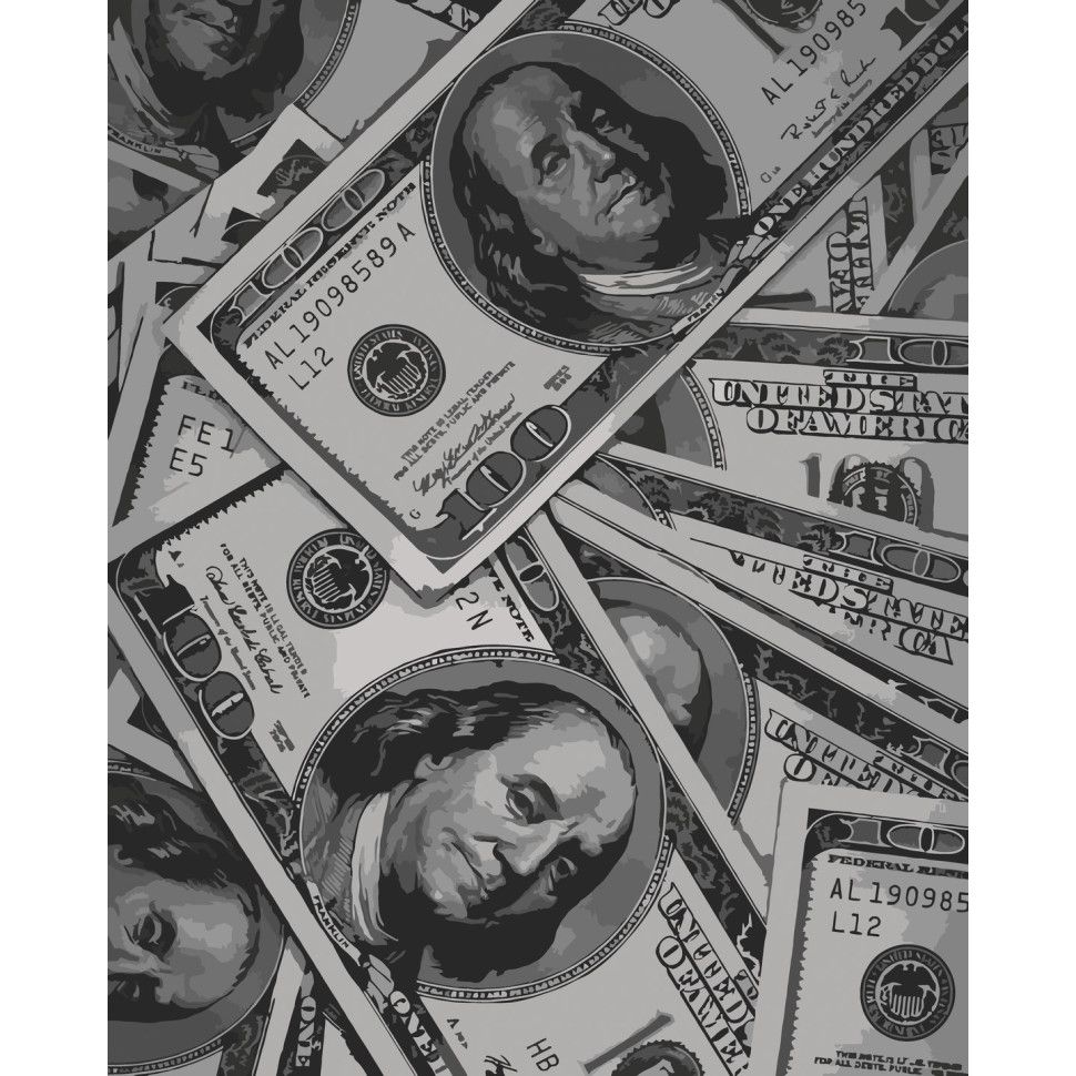 Картина за номерами "Money" 40х50 см фото 1 Картина за номерами "Money" 40х50 см фото 1