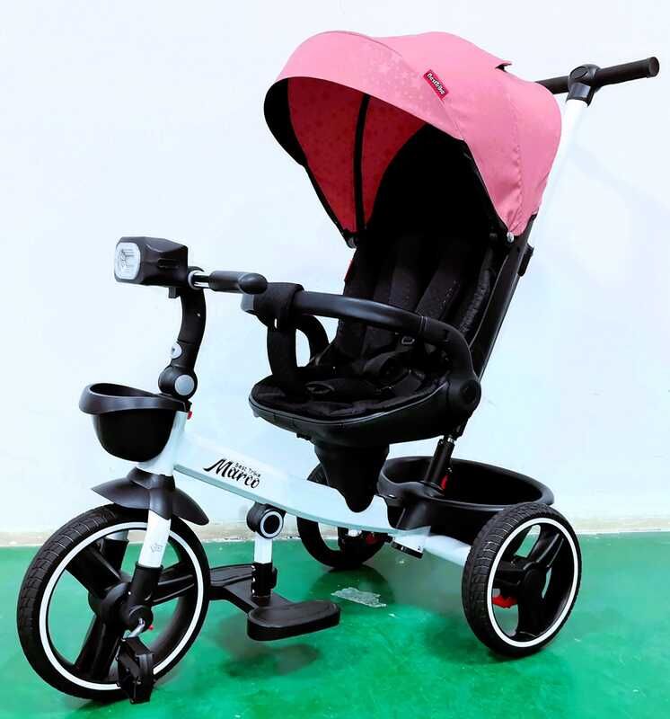 Велосипед 9155 BestTrike Marco (1) поворотне сидіння, складне кермо, колеса з прогумованим PU, кошик, телескопічна ручка, фара музична фото 1 Велосипед 9155 BestTrike Marco (1) поворотне сидіння, складне кермо, колеса з прогумованим PU, кошик, телескопічна ручка, фара музична фото 1