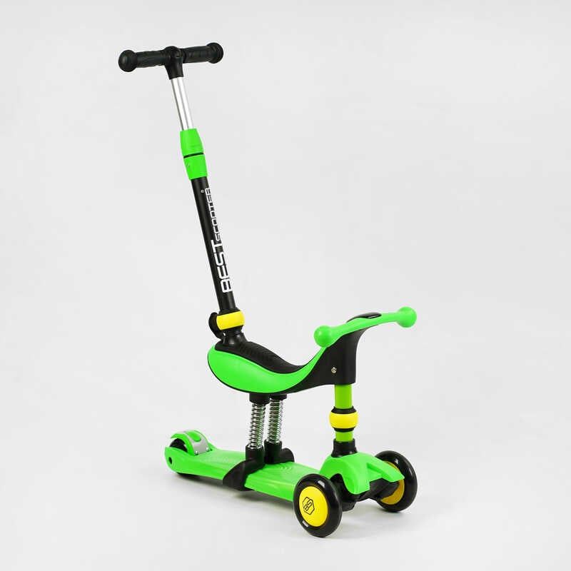 Самокат-велобіг 3в1 триколісний BS-30802 (4) Best Scooter, 3 колеса PU зі світлом, сидіння, амортизатори, батьківська ручка фото 1 Самокат-велобіг 3в1 триколісний BS-30802 (4) Best Scooter, 3 колеса PU зі світлом, сидіння, амортизатори, батьківська ручка фото 1