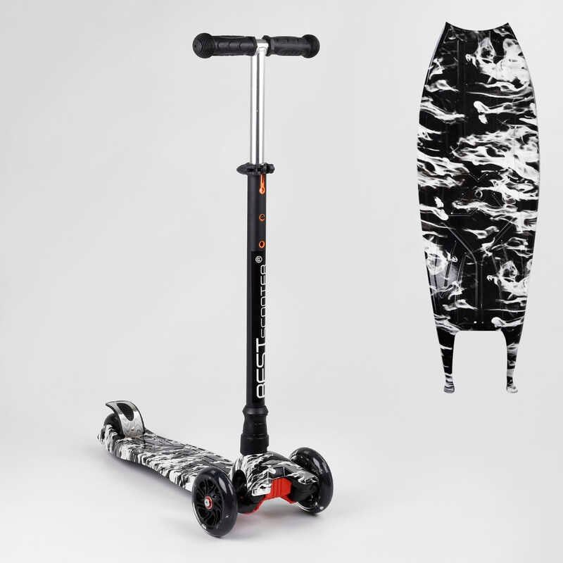 Самокат "Best Scooter" колеса PU, СВІТЛО, трубка керма алюмінієва, d передніх коліс = 12 см, d задніх коліс = 8 см, в коробці фото 1 Самокат "Best Scooter" колеса PU, СВІТЛО, трубка керма алюмінієва, d передніх коліс = 12 см, d задніх коліс = 8 см, в коробці фото 1