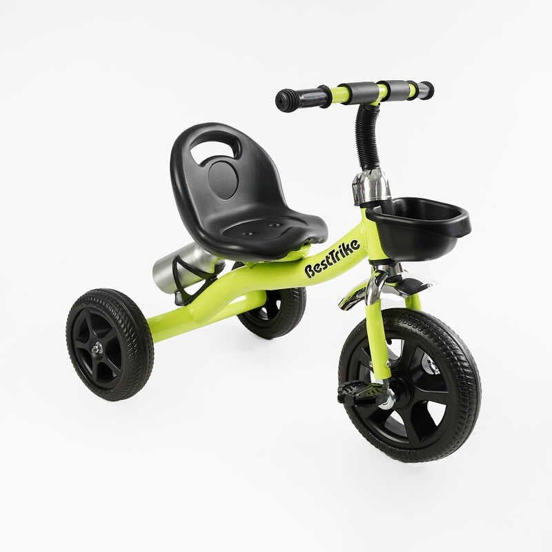 Велосипед 3-х колісний "Best Trike" (сталева рама, колеса EVA, переднє d=10’’, заднє d=8’’, кошик, пляшечка, в коробці) фото 1 Велосипед 3-х колісний "Best Trike" (сталева рама, колеса EVA, переднє d=10’’, заднє d=8’’, кошик, пляшечка, в коробці) фото 1