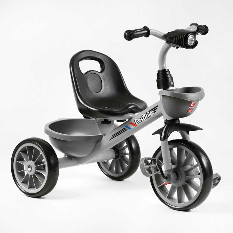 Велосипед 3-х колісний BS-18125 Best Trike (1) колеса EVA переднє 12’’, заднє 10’’, сталева рама, фара з музикою та світлом, 1 пісня українською та 2 англійською, 2 кошики, в коробці фото 1 Велосипед 3-х колісний BS-18125 Best Trike (1) колеса EVA переднє 12’’, заднє 10’’, сталева рама, фара з музикою та світлом, 1 пісня українською та 2 англійською, 2 кошики, в коробці фото 1