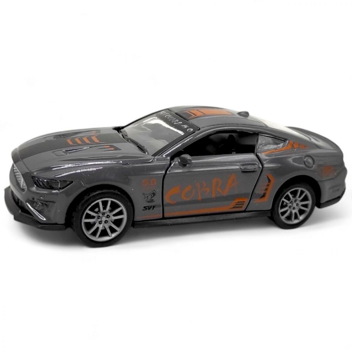 Машина металева "Автопром. Ford mustang: COBRA", сіра фото 1 Машина металева "Автопром. Ford mustang: COBRA", сіра фото 1