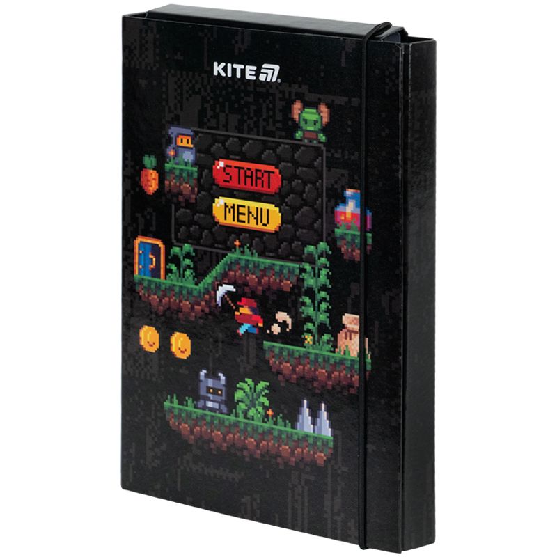 Папка для зошитів В5 на гумці картон, Pixel Game фото 1 Папка для зошитів В5 на гумці картон, Pixel Game фото 1
