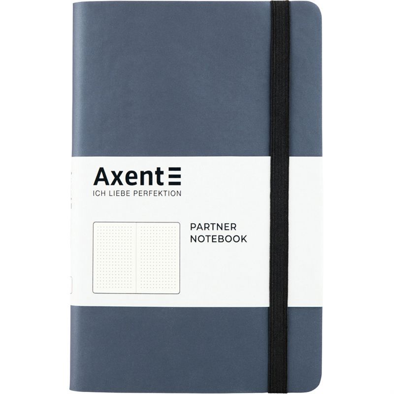 Книга записна Partner Soft, 125*195, 96арк, крап, сріб. -син фото 1 Книга записна Partner Soft, 125*195, 96арк, крап, сріб. -син фото 1