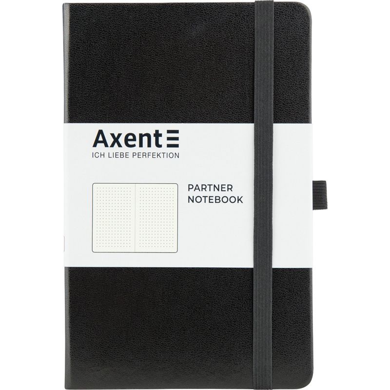 Книга записна Partner, 125*195, 96арк, крап, чорна фото 1 Книга записна Partner, 125*195, 96арк, крап, чорна фото 1
