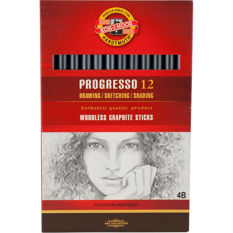 Олівець бездеревний Progresso, 4B фото 1 Олівець бездеревний Progresso, 4B фото 1