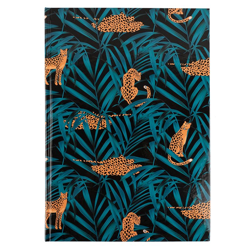 Книга записна А4, 96арк. , кліт. , Leopard, темно синя фото 1 Книга записна А4, 96арк. , кліт. , Leopard, темно синя фото 1