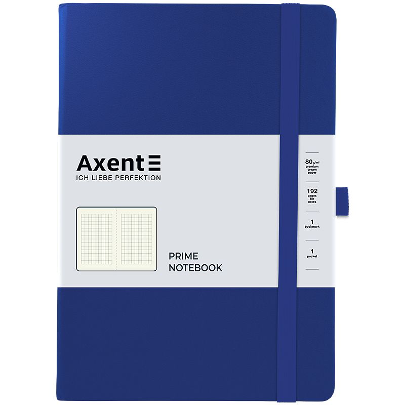 Книга записна Partner Prime, 145*210, 96арк, кліт, клас. синя фото 1 Книга записна Partner Prime, 145*210, 96арк, кліт, клас. синя фото 1