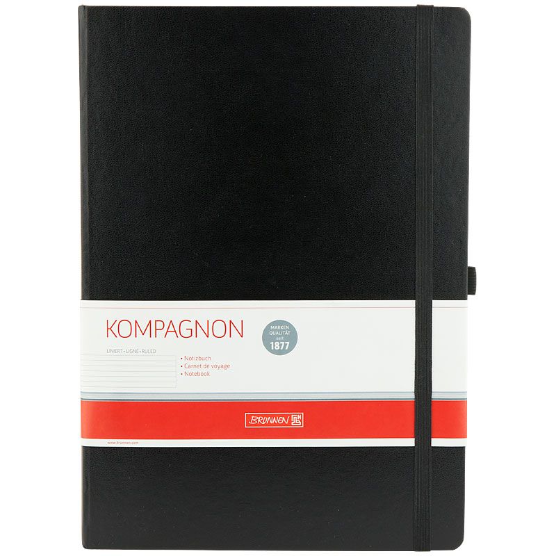Книга записна Компаньйон чорн.  А4 лінія  фото 1