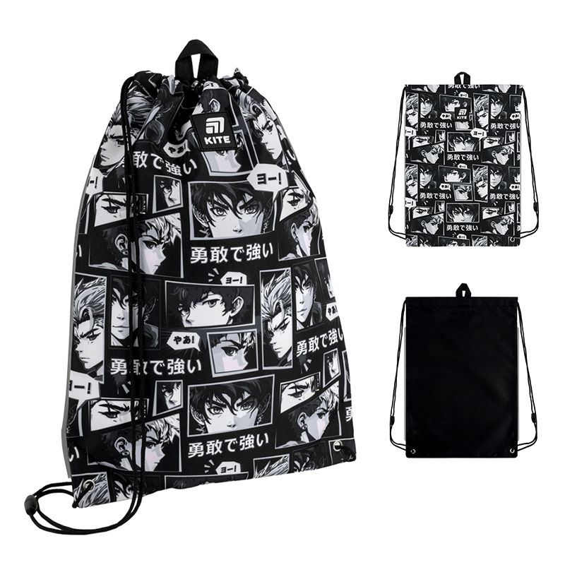 Сумка для взуття Kite 600M Anime Boy фото 1 Сумка для взуття Kite 600M Anime Boy фото 1