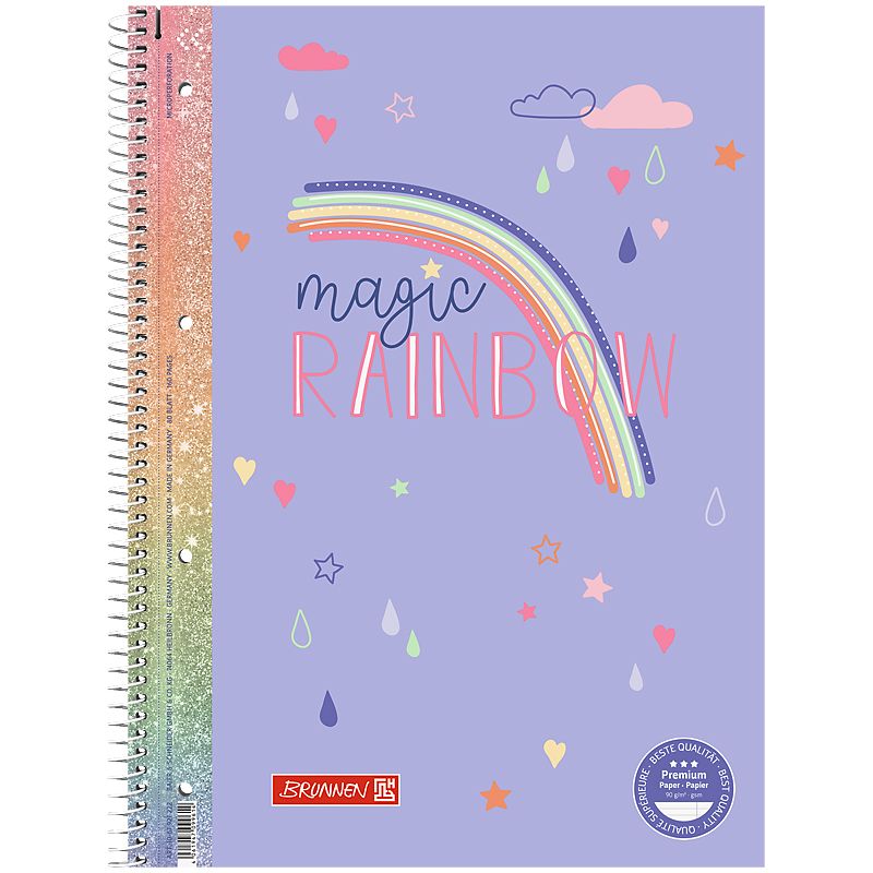 Коледж-блок А4 Premium, лін. , 80 арк. , Rainbow  фото 1
