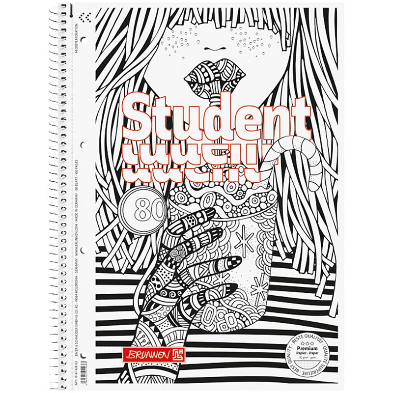 Коледж-блок А4 Premium, кліт. , 80 арк. , Zenart Cocktail  фото 1