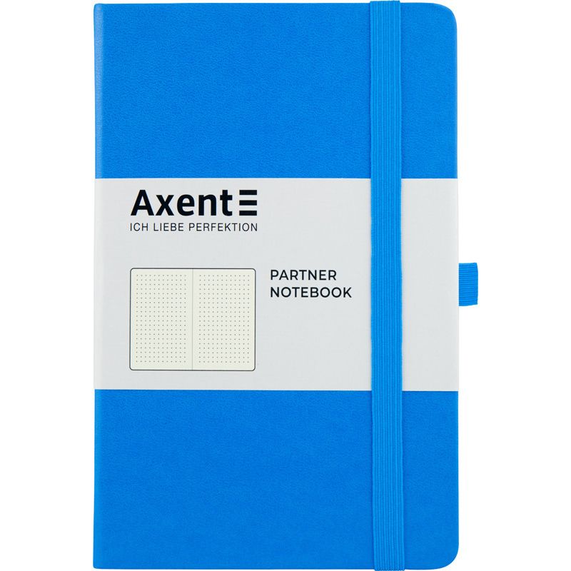 Книга записна Partner, 125*195, 96арк, крап, блакитна фото 1 Книга записна Partner, 125*195, 96арк, крап, блакитна фото 1