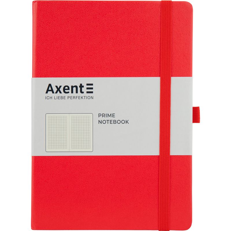 Книга записна Partner Prime, 145*210, 96арк, кліт, червона фото 1 Книга записна Partner Prime, 145*210, 96арк, кліт, червона фото 1