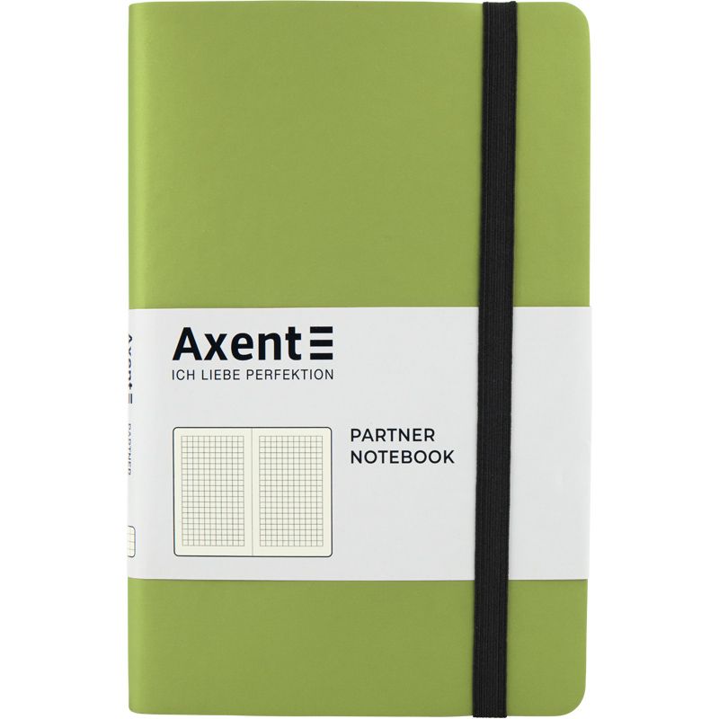 Книга записна Partner Soft, 125*195, 96арк, кліт, салатова фото 1 Книга записна Partner Soft, 125*195, 96арк, кліт, салатова фото 1