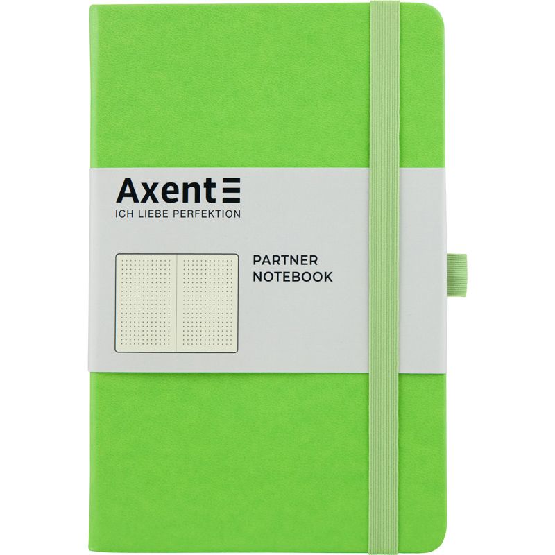 Книга записна Partner, 125*195, 96арк, крап, салатова фото 1 Книга записна Partner, 125*195, 96арк, крап, салатова фото 1