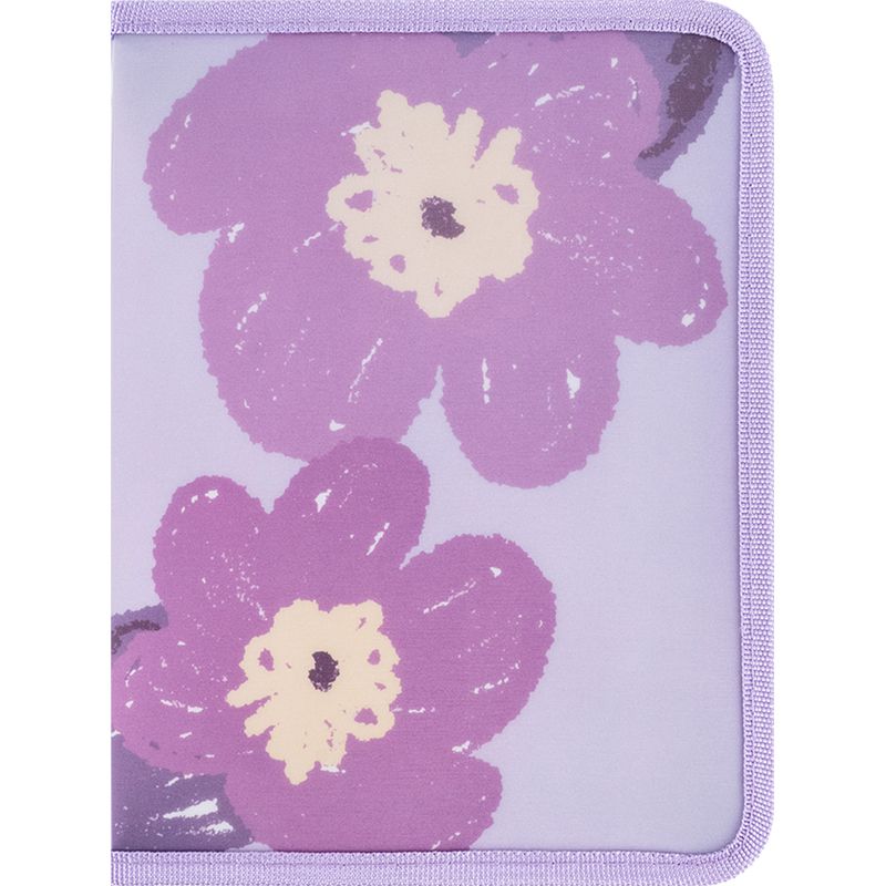 Папка об'ємна на блискавці А5+ Lavender-3  фото 1