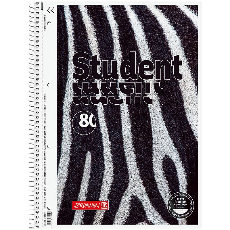 Коледж-блок А4 Premium, кліт. , 80 арк. , Zebra фото 1 Коледж-блок А4 Premium, кліт. , 80 арк. , Zebra фото 1