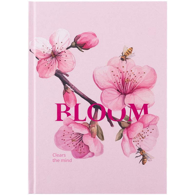 Книга записна тверда обкл.  А5, 96 арк. , кліт. , Bloom  фото 1