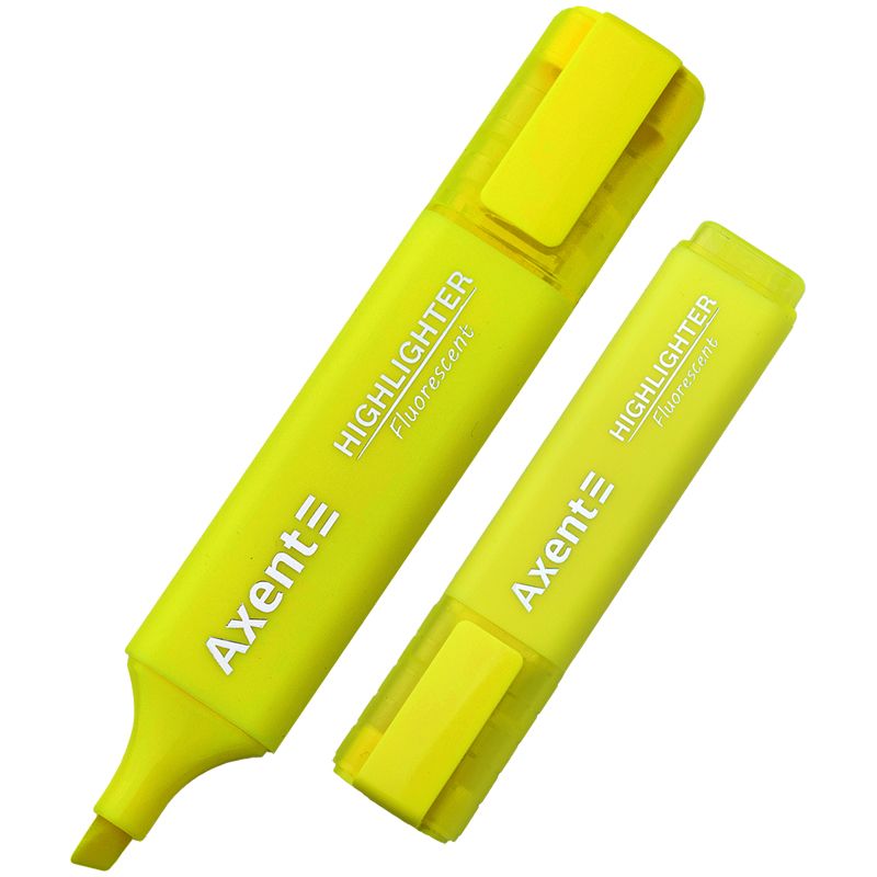 Маркер Highlighter 2537-A, 1-5 мм клиноп.  жовтий  фото 1