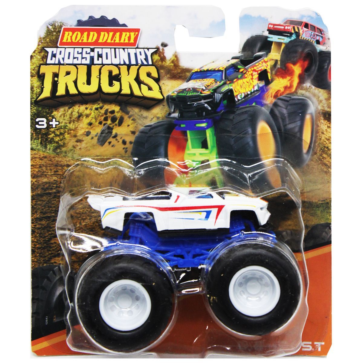 Уцінка.  Машинка "Cross Country Trucks", білий - Пошкоджена упаковка  фото 1
