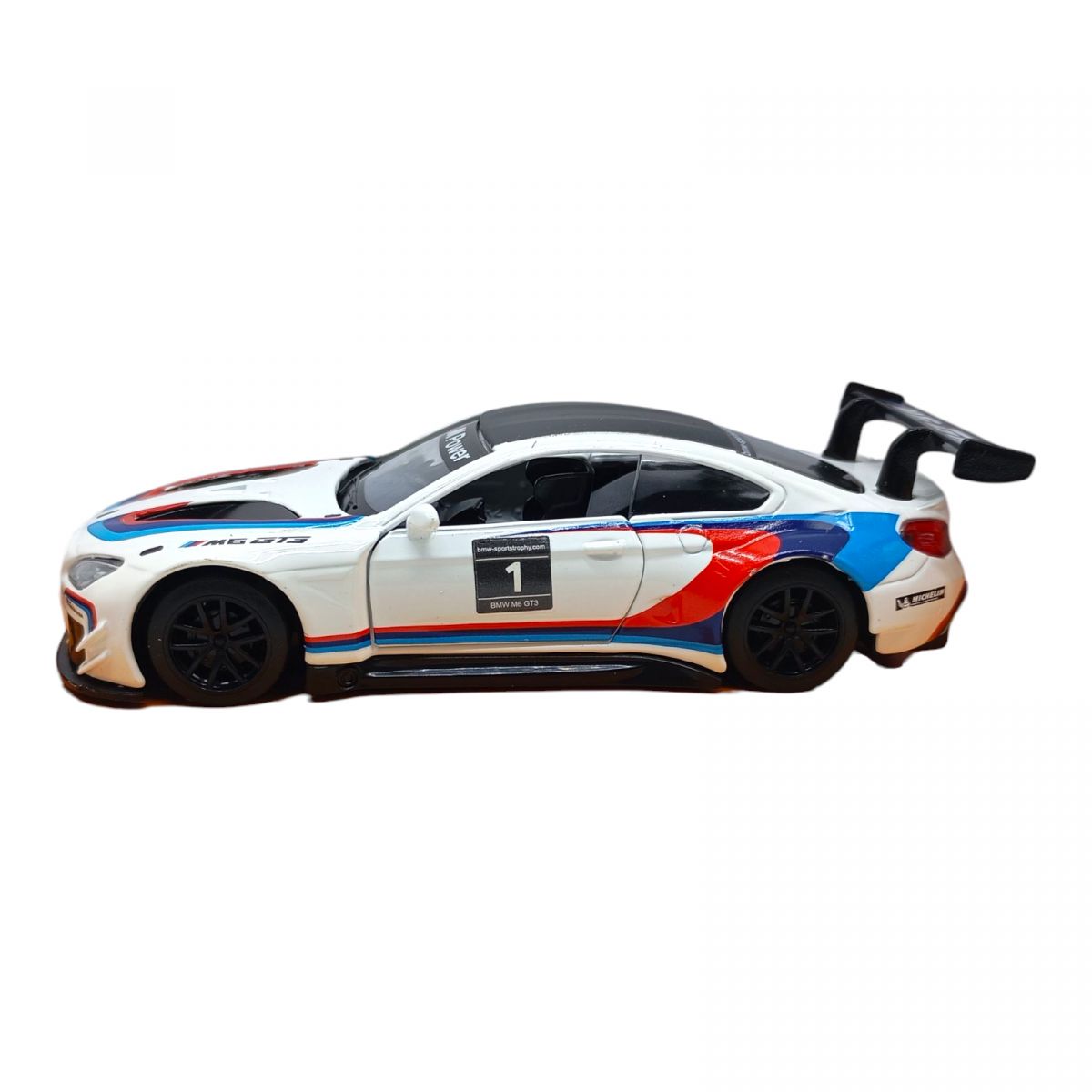 Машина мет.  АВТОПРОМ арт.  4368 (96шт/2) 1:44 BMW M6 GT3,1 колір, відкр.  двері, короб.  14,5*6,5*7см  фото 1