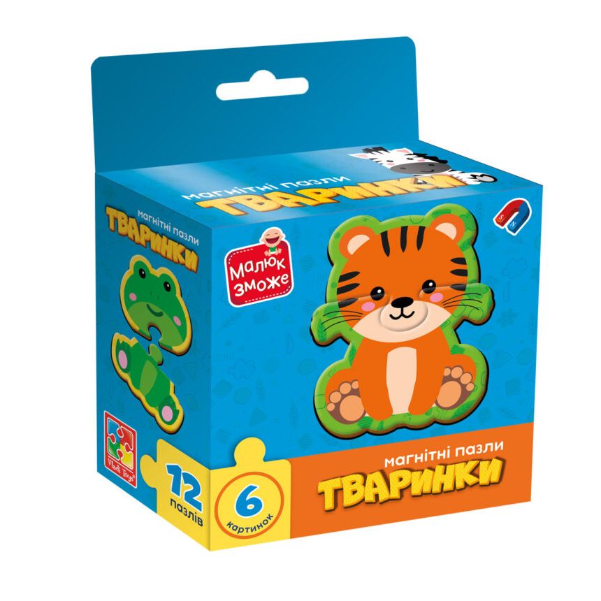 Гра розвиваюча пазли магнітні "Тваринки" Vladi Toys фото 1 Гра розвиваюча пазли магнітні "Тваринки" Vladi Toys фото 1