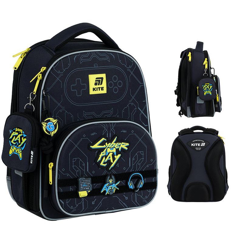 Рюкзак Kite Education каркасный 556 Cyber фото 1 Рюкзак Kite Education каркасный 556 Cyber фото 1