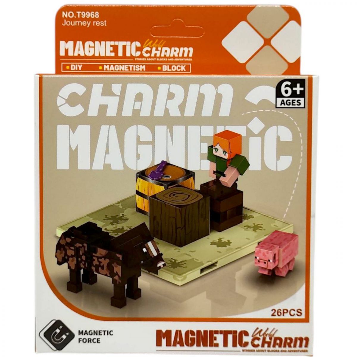 Конструктор магнітний MINECRAFT (ВИД 1)  фото 1