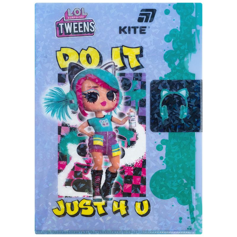 Папка-куточок з клапаном А4, LO  фото 1