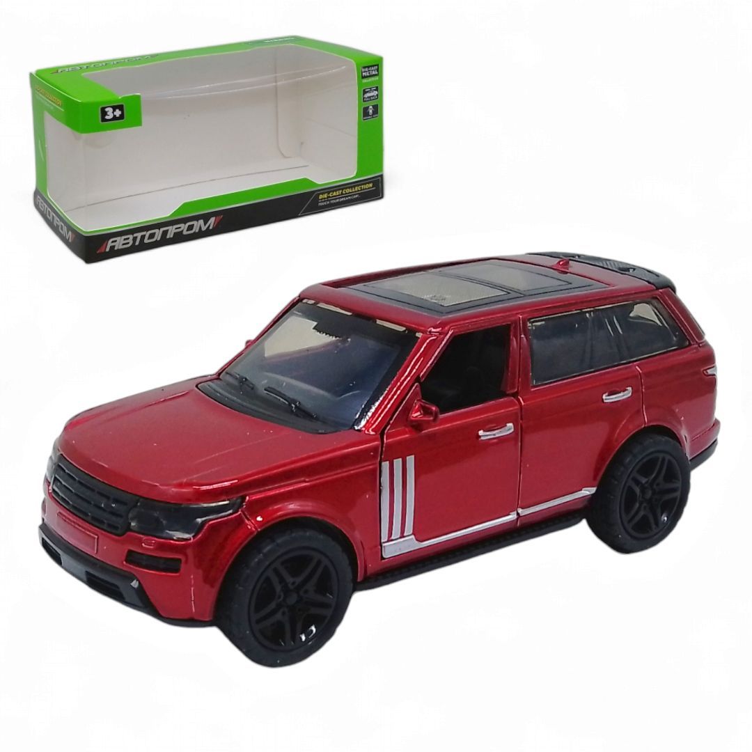 Уцінка. Машина металева Автопром Land Rover червона - ПОШКОДЖЕНА УПАКОВКА фото 1 Уцінка. Машина металева Автопром Land Rover червона - ПОШКОДЖЕНА УПАКОВКА фото 1