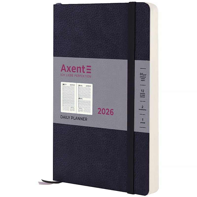 Щоденник 2026 Partner Soft Skin, 145*210, синій фото 1 Щоденник 2026 Partner Soft Skin, 145*210, синій фото 1