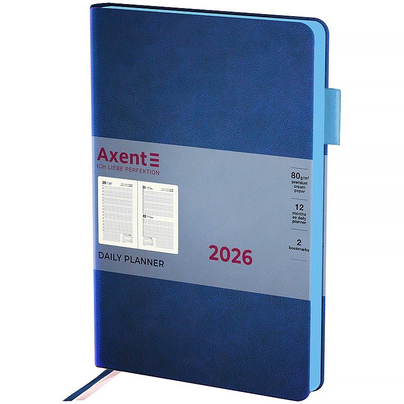 Щоденник 2026 Partner Soft Muse, 145*210, синій фото 1 Щоденник 2026 Partner Soft Muse, 145*210, синій фото 1