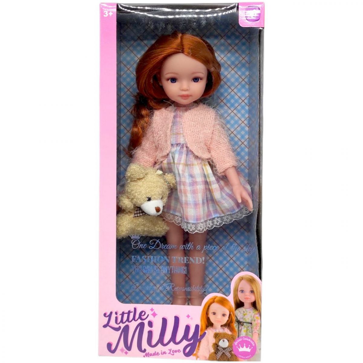Кукла "Little Milly" 35 см (РЫЖАЯ) фото 1 Кукла "Little Milly" 35 см (РЫЖАЯ) фото 1