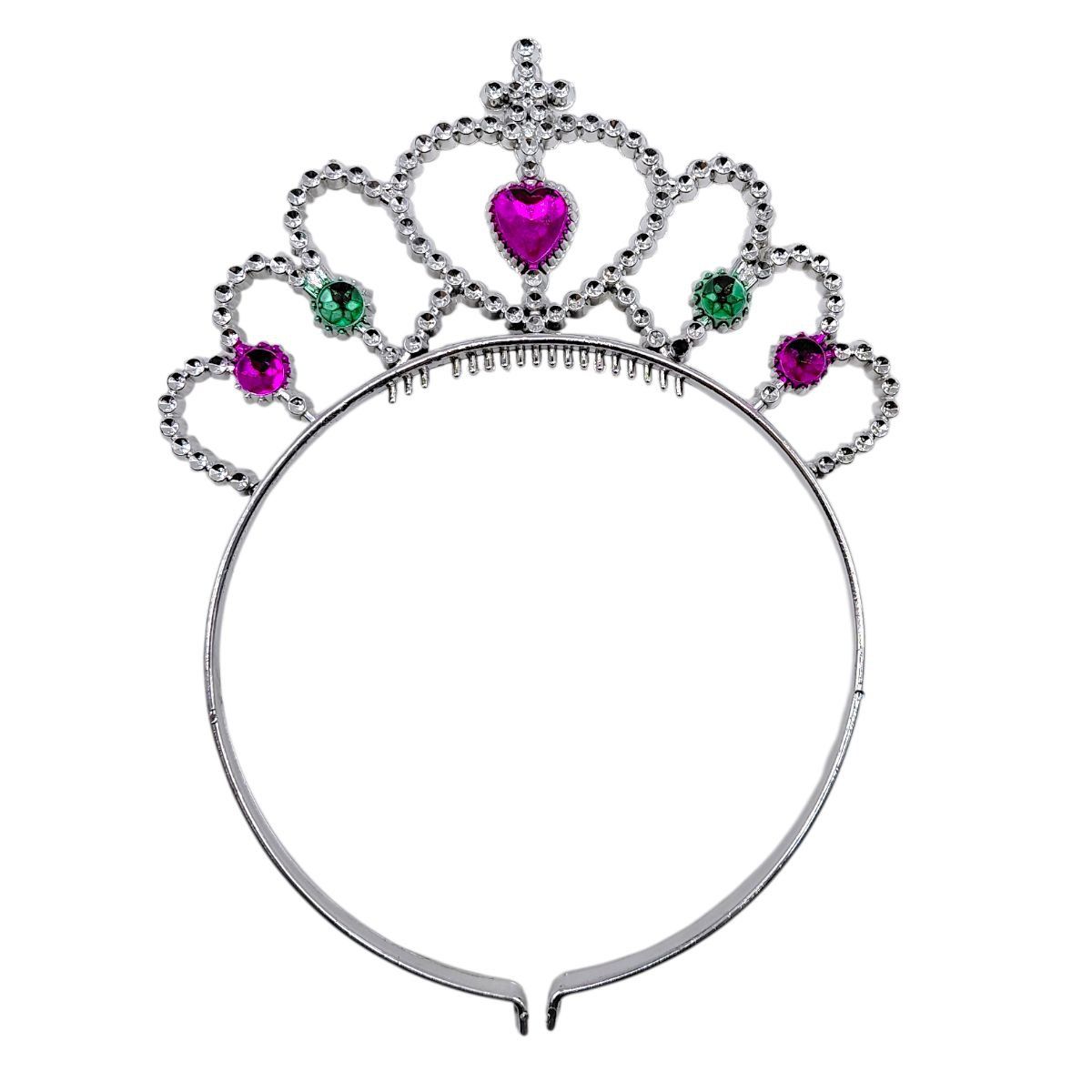 Святкова корона Серце рожеве 18 см  фото 1