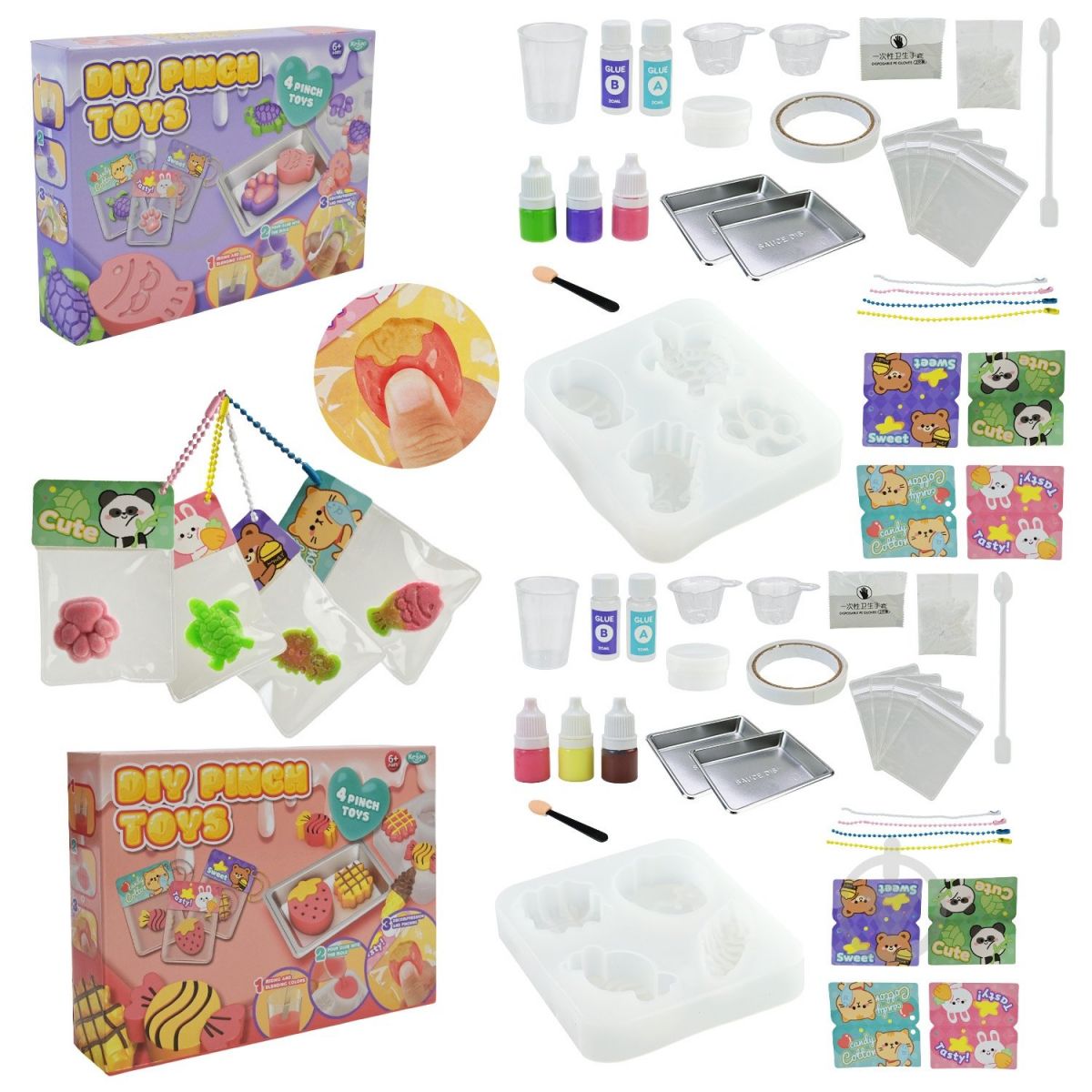 Набір для творчості 2 види мікс, створення унікальних сквіш-аксесуарів, у короб. 22*16*4,3см фото 1 Набір для творчості 2 види мікс, створення унікальних сквіш-аксесуарів, у короб. 22*16*4,3см фото 1