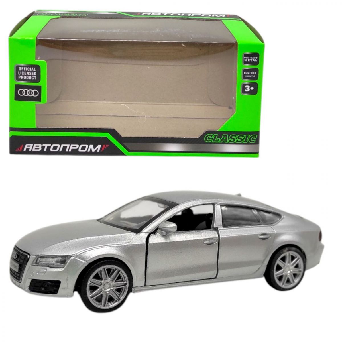 Машинка металева "Автопром.  Audi A7 Sportback" (СІРА)  фото 1