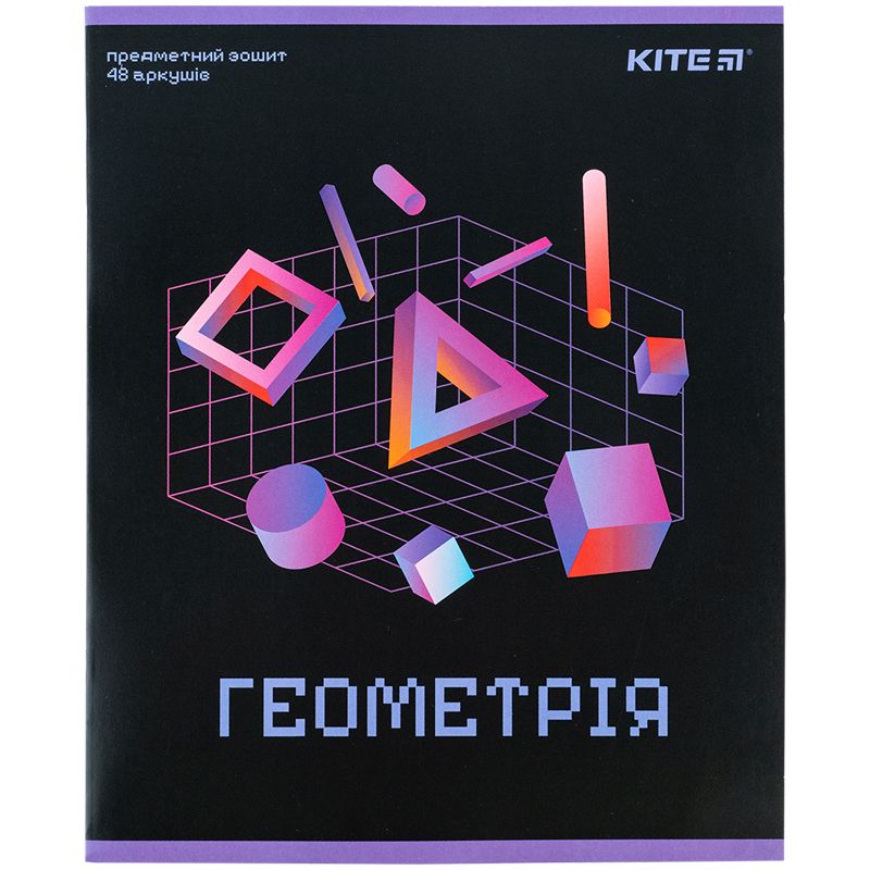 Зошит предметн. 48 арк. , кл. , УФ лак, Neo, геометрія фото 1 Зошит предметн. 48 арк. , кл. , УФ лак, Neo, геометрія фото 1