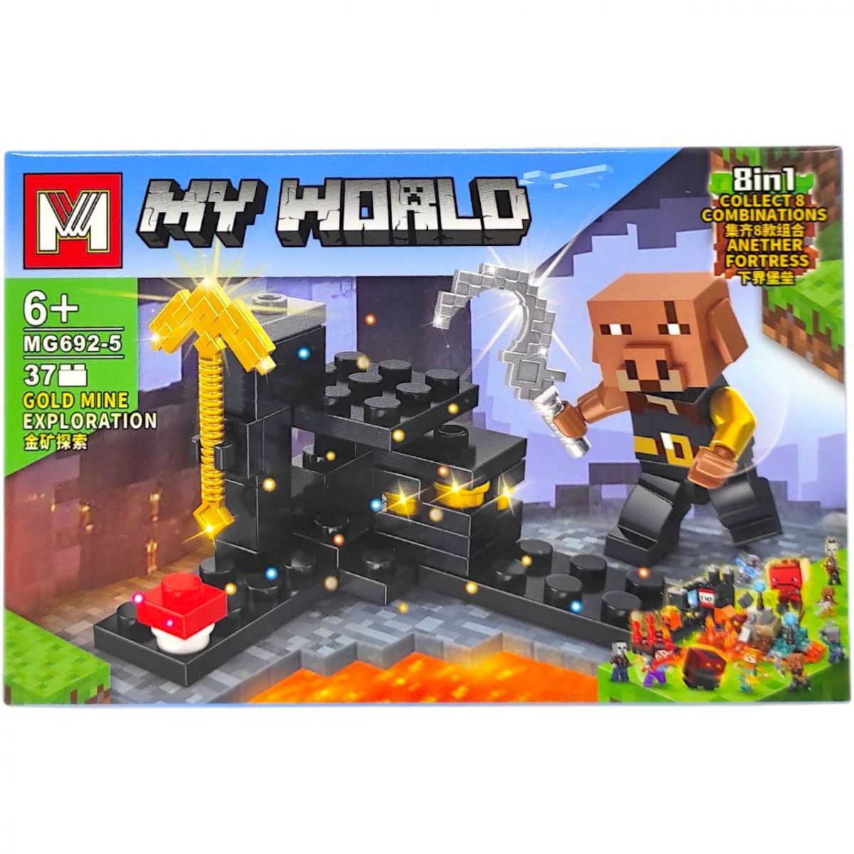 КОНСТРУКТОР MINECRAFT (37+ дет) (ВИД 5)  фото 1