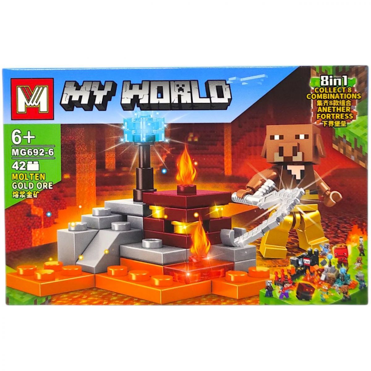 КОНСТРУКТОР MINECRAFT (37+ дет) (ВИД 6)  фото 1