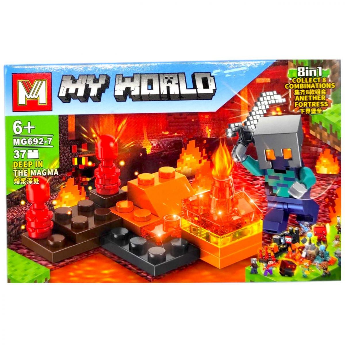 КОНСТРУКТОР MINECRAFT (37+ дет) (ВИД 7)  фото 1