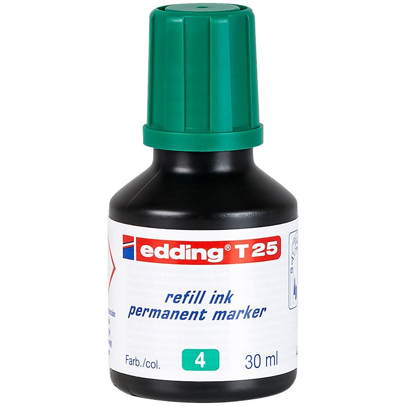 Чорнило для заправки Permanent e-T25 зелене фото 1 Чорнило для заправки Permanent e-T25 зелене фото 1