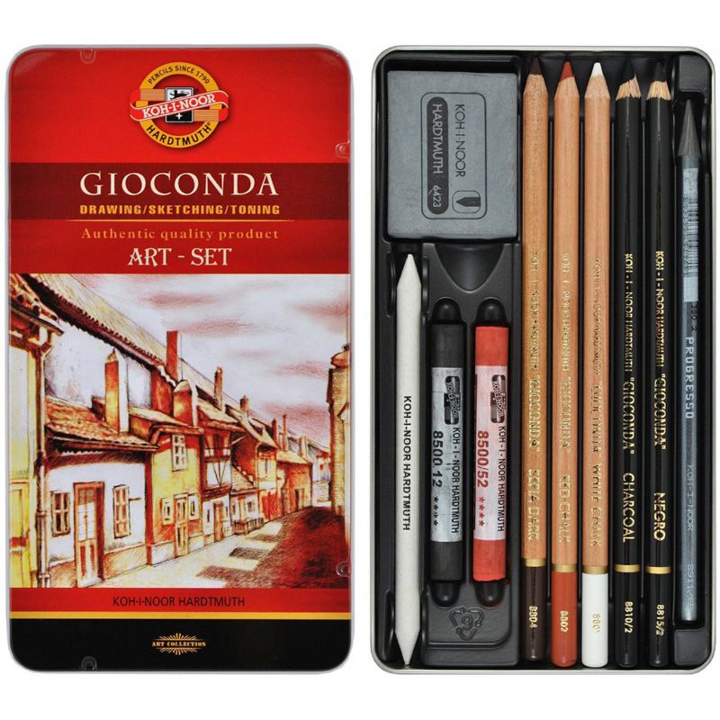 Набір художній GIOCONDA 8890, 10 предметів, мет. уп.  фото 1
