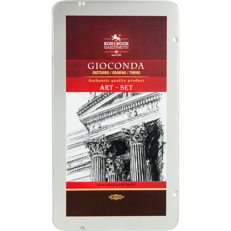 Набір художній Gioconda 8893, 10 предметів, мет. уп. фото 1 Набір художній Gioconda 8893, 10 предметів, мет. уп. фото 1